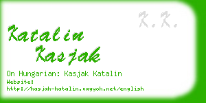 katalin kasjak business card